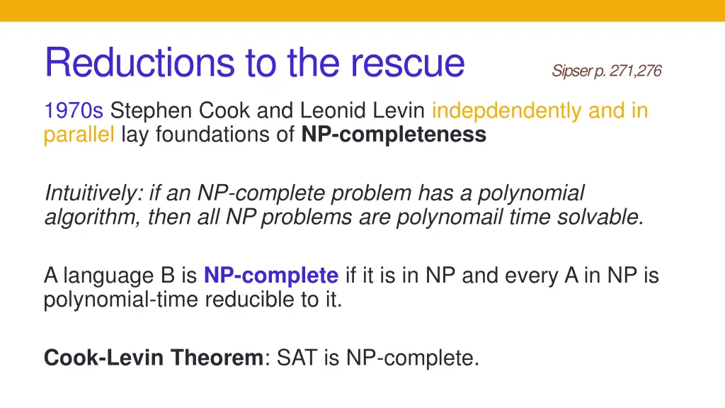 reductions to the rescue