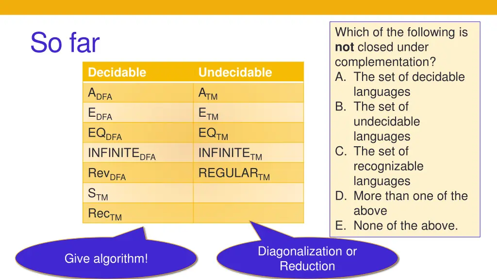 which of the following is not closed under