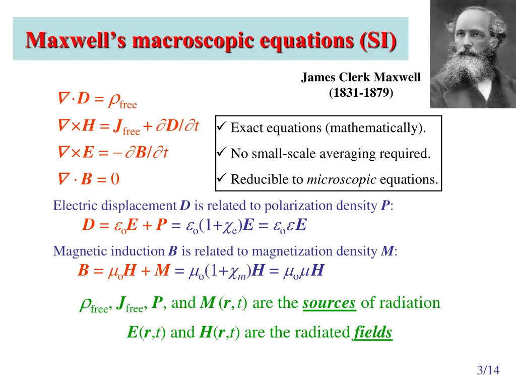 maxwell s macroscopic equations si