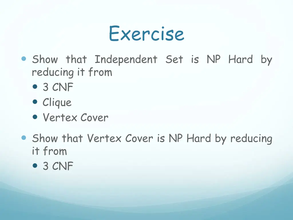 exercise