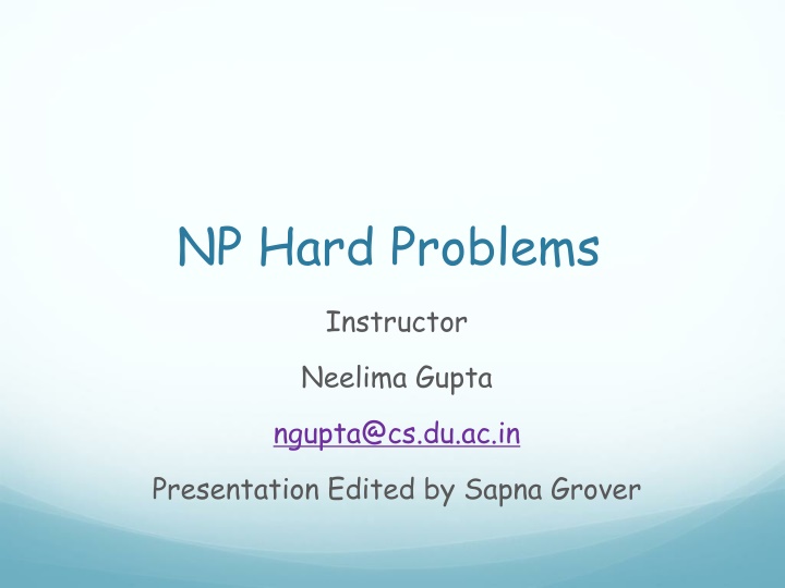 np hard problems