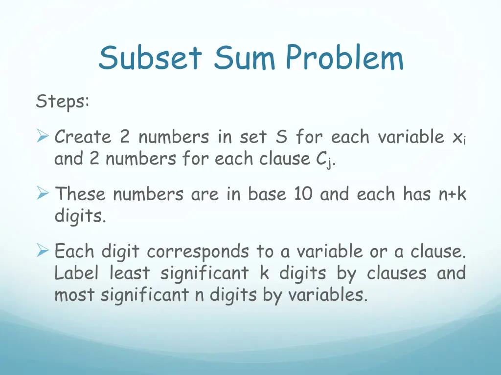subset sum problem 3