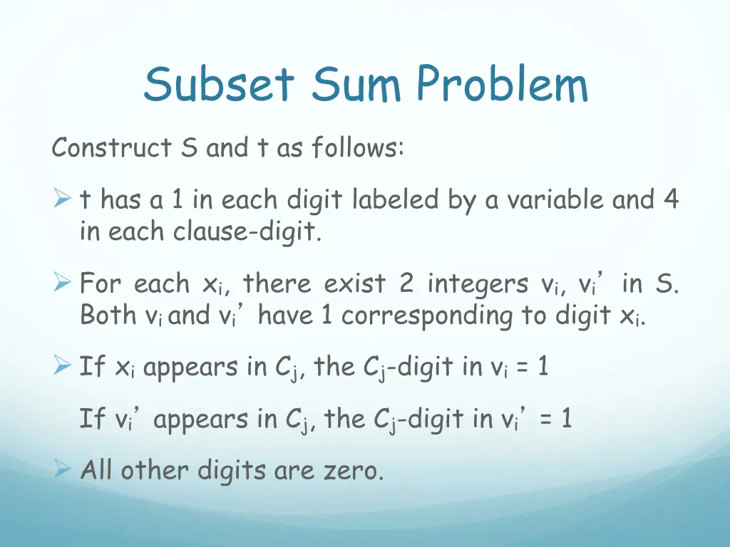 subset sum problem 5