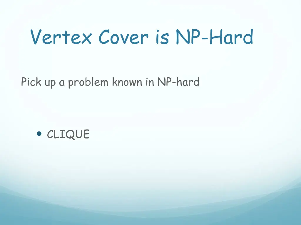 vertex cover is np hard