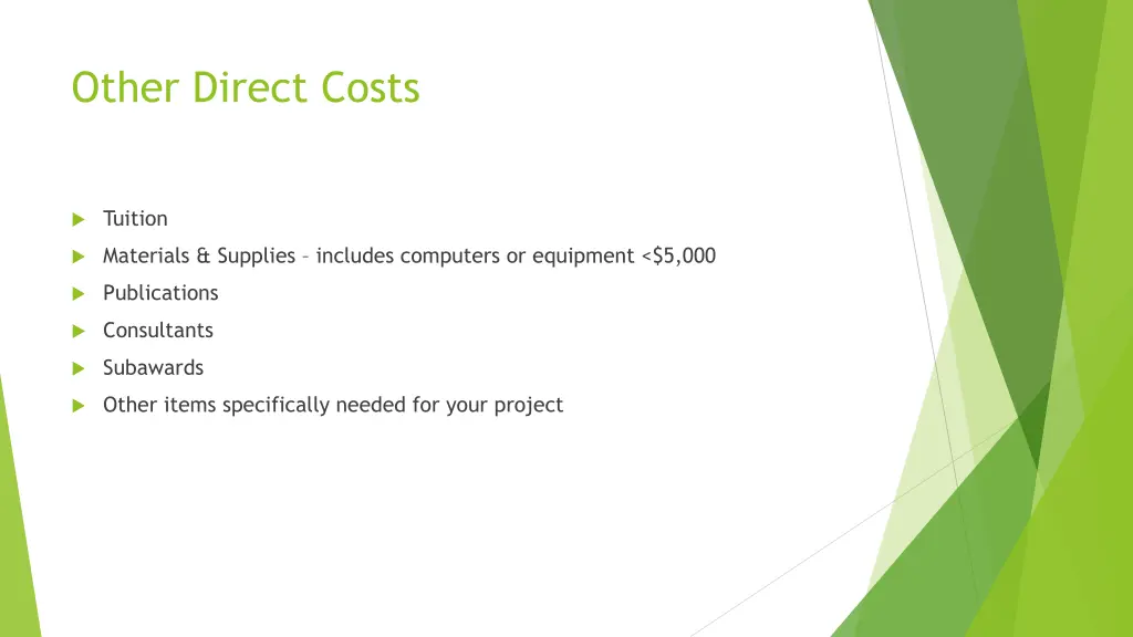 other direct costs 1