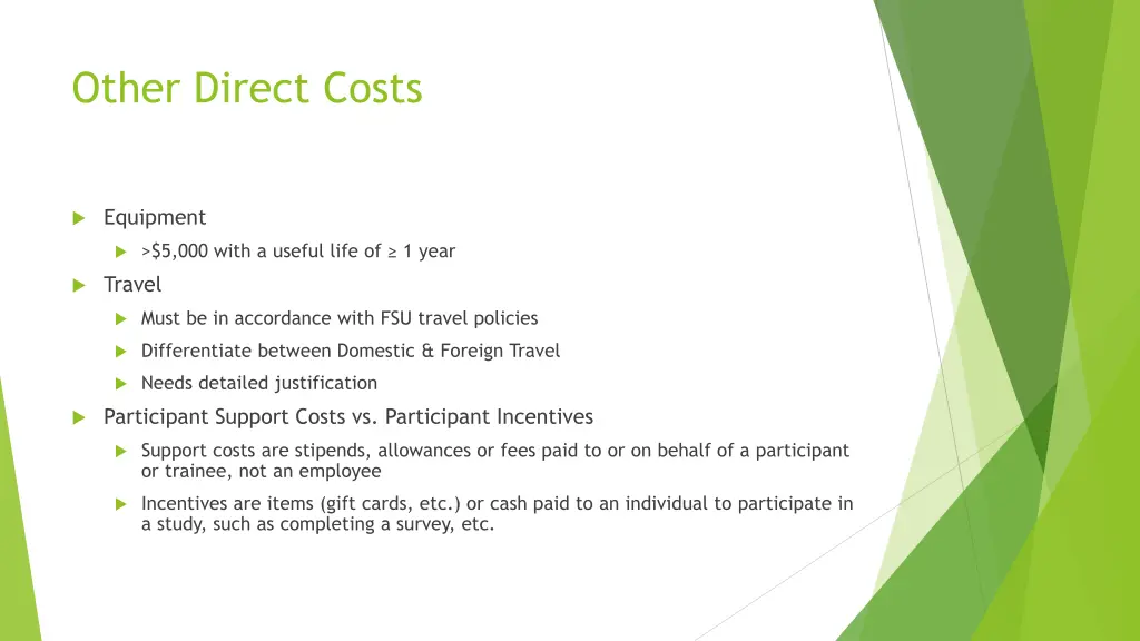 other direct costs