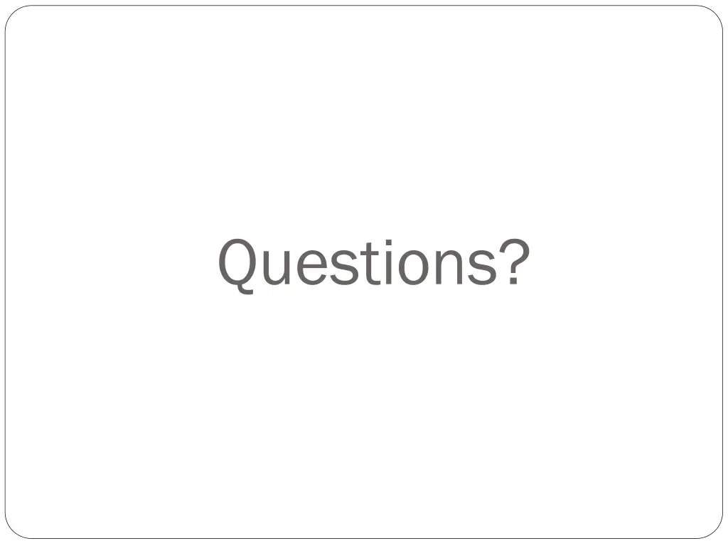 questions