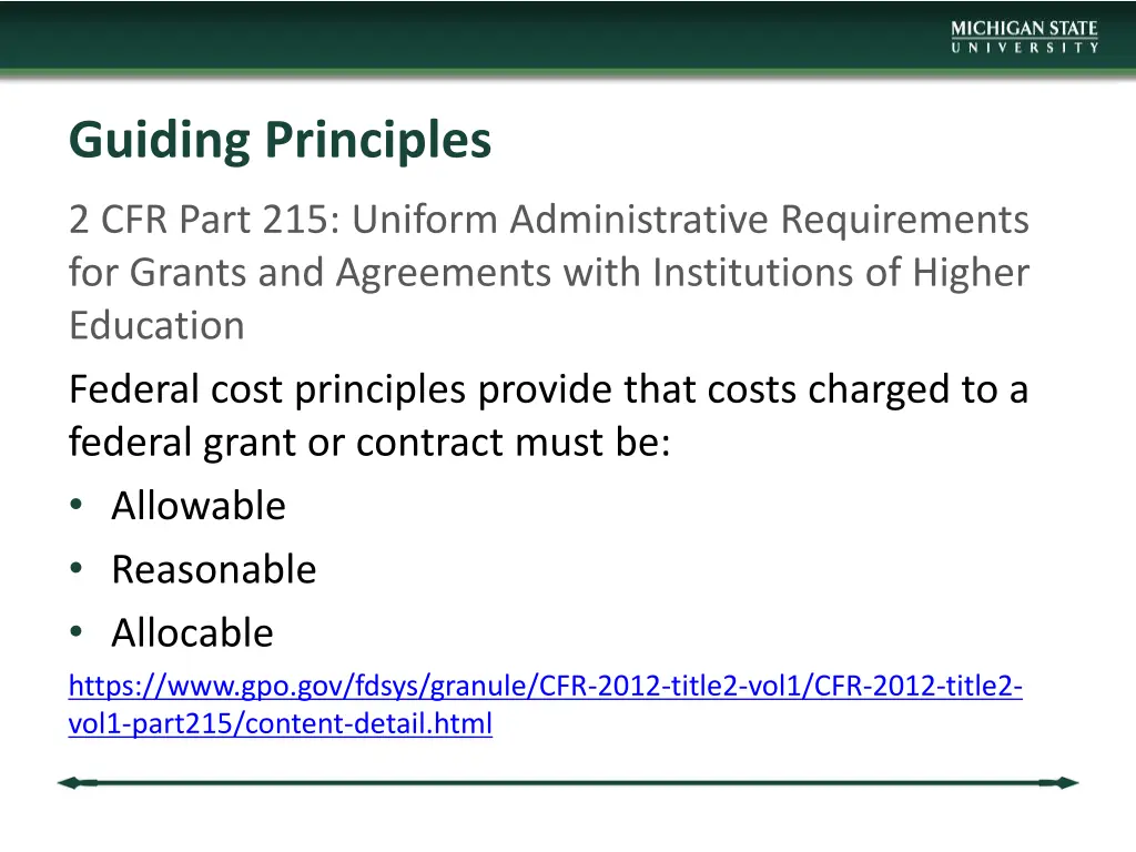 guiding principles