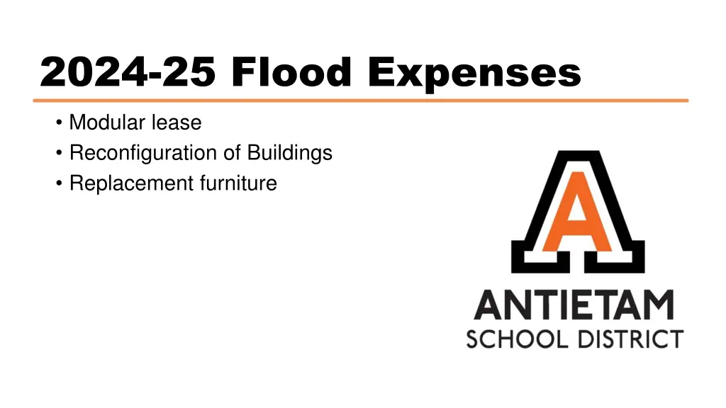 2024 25 flood expenses