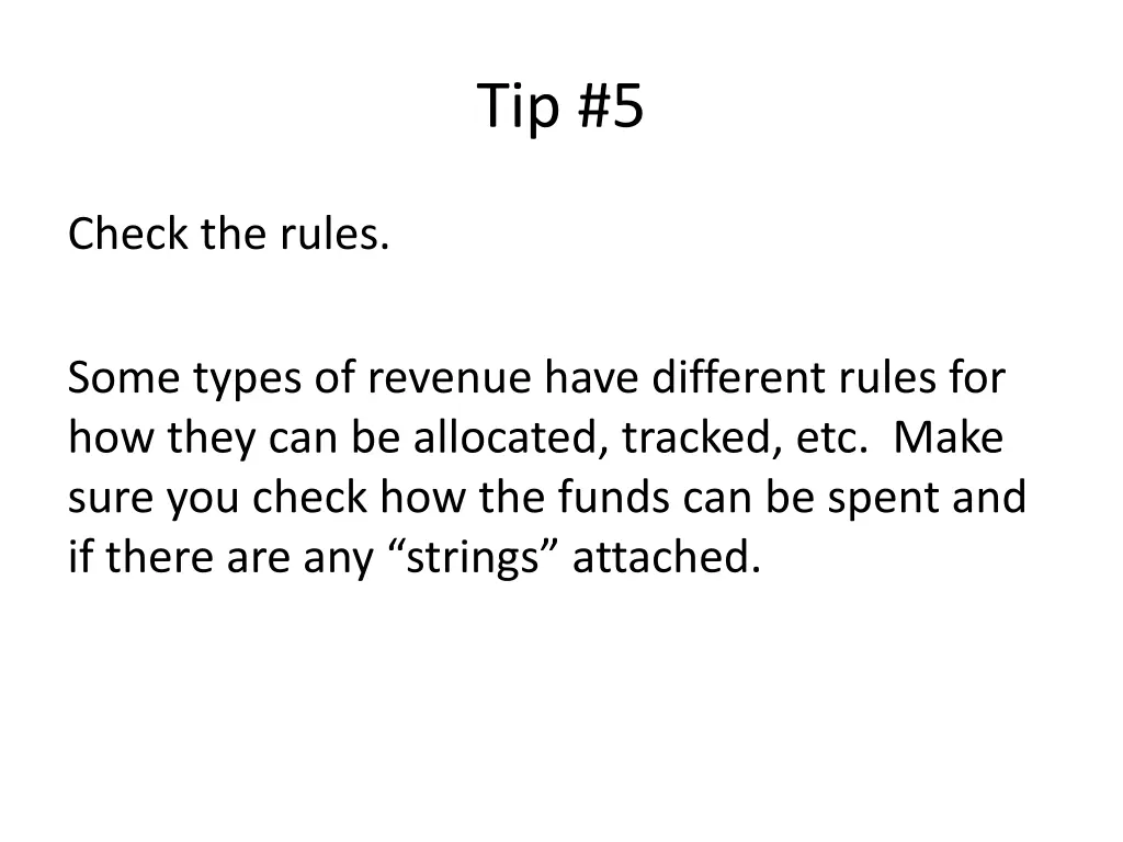 tip 5
