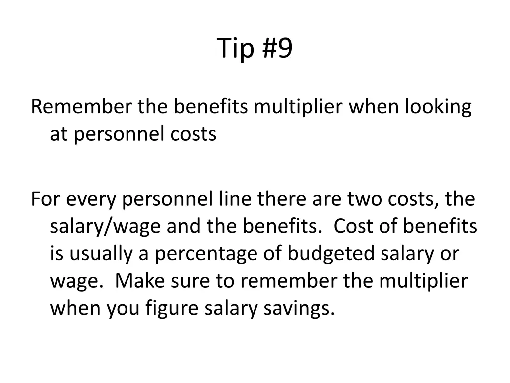 tip 9