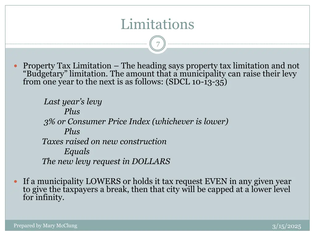 limitations 1