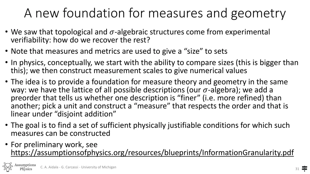a new foundation for measures and geometry