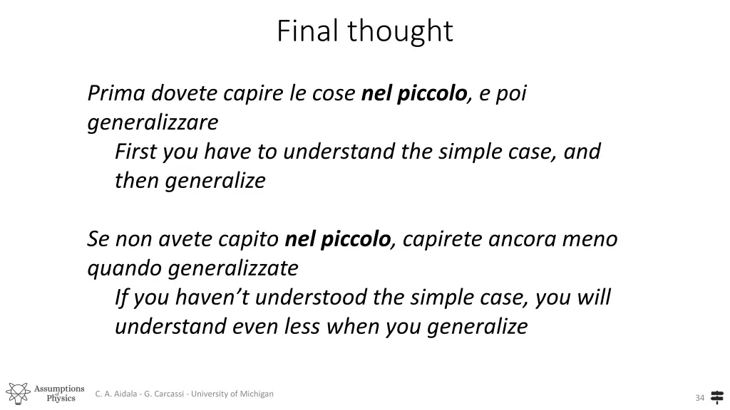 final thought