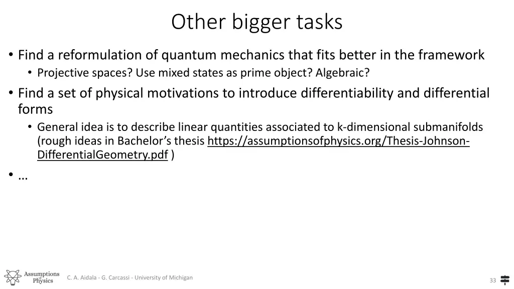 other bigger tasks