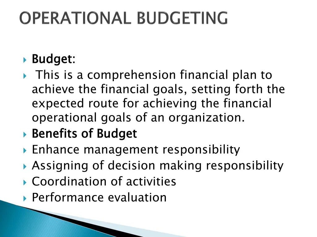 budget this is a comprehension financial plan