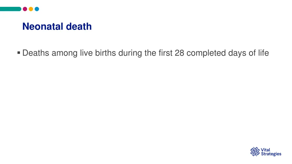 neonatal death