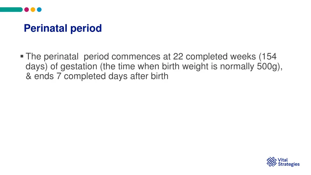 perinatal period