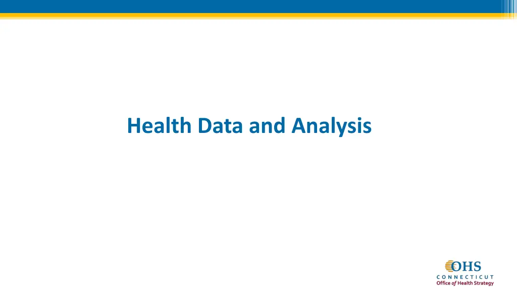 health data and analysis