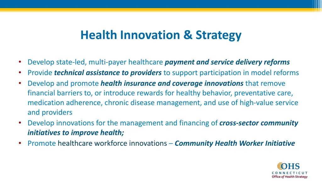 health innovation strategy