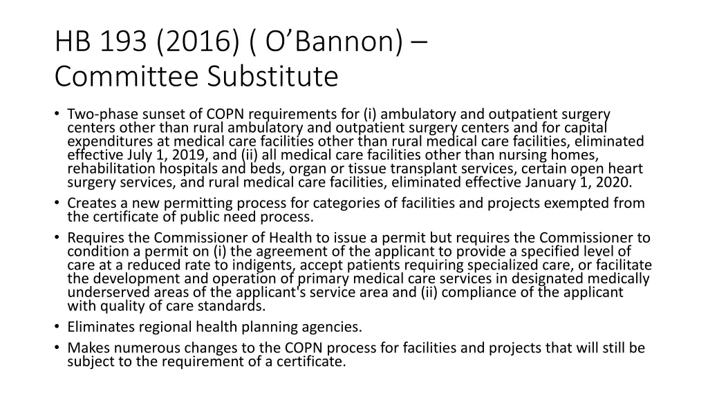 hb 193 2016 o bannon committee substitute