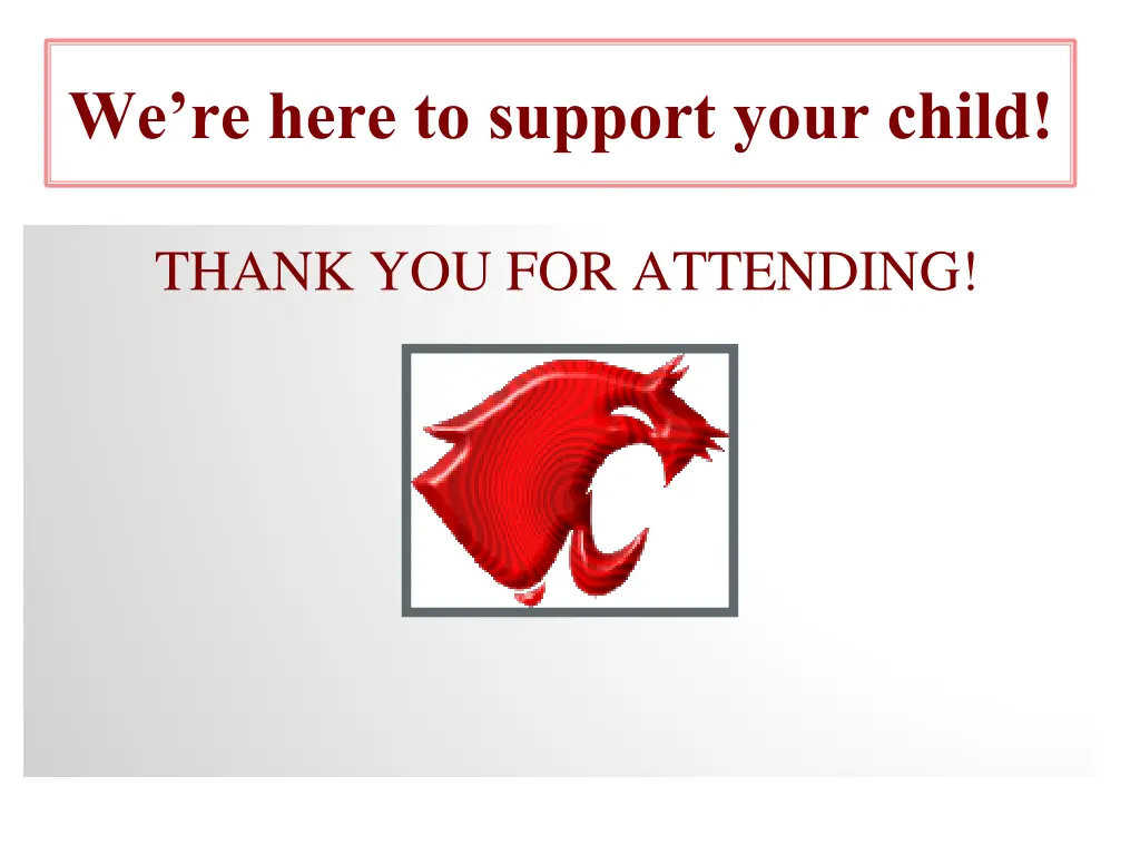 we re here to support your child