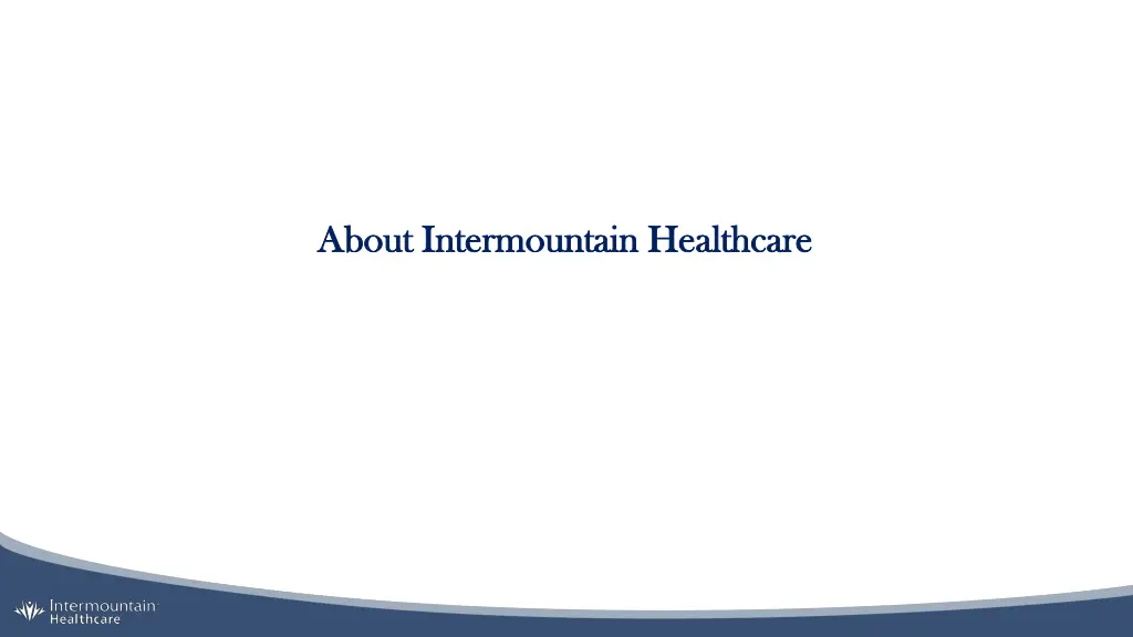 about intermountain healthcare about