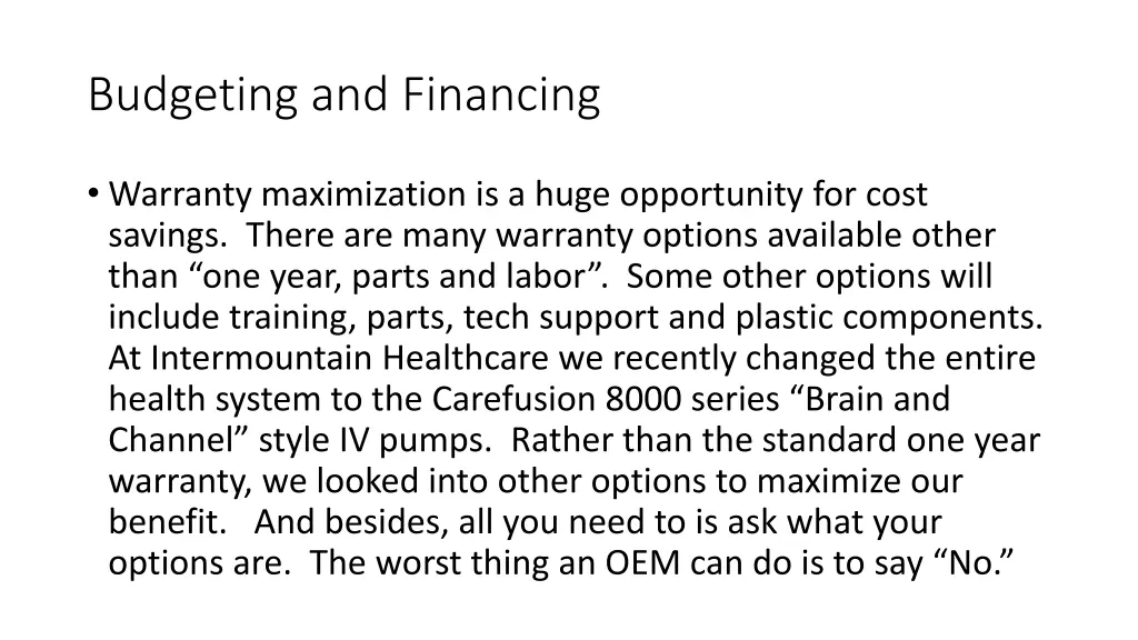 budgeting and financing 3