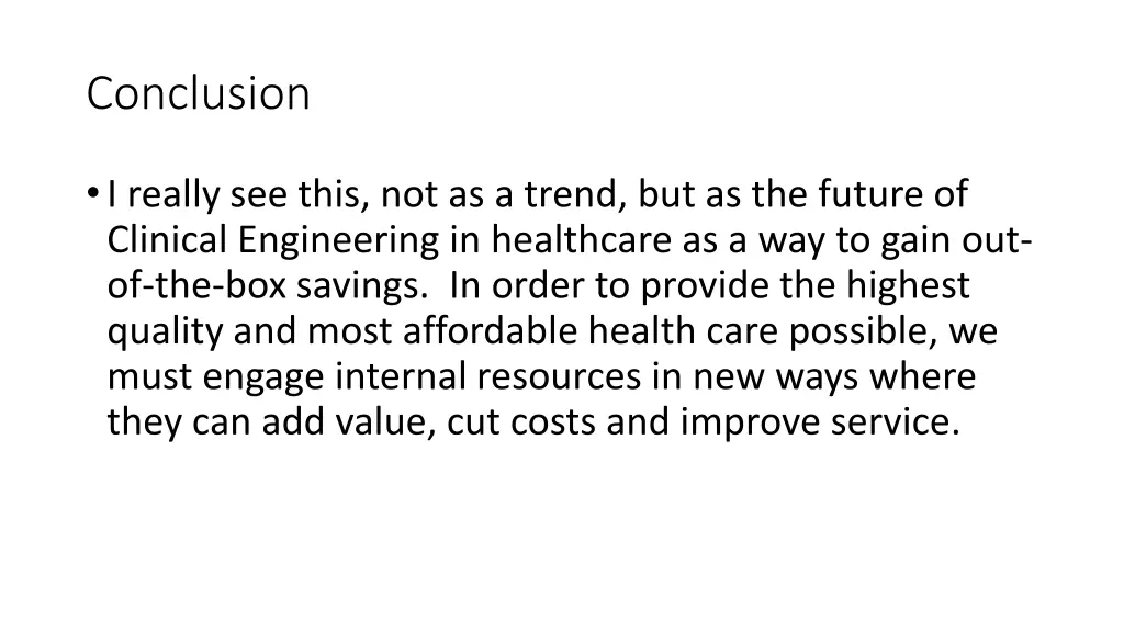 conclusion