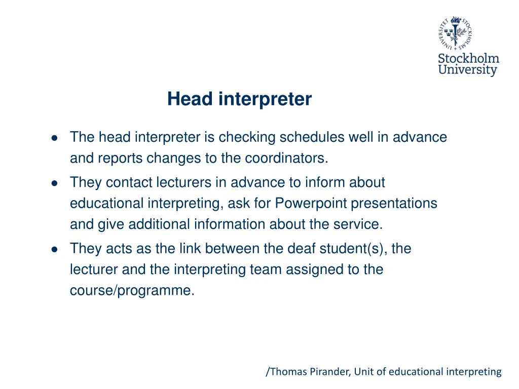 thomas pirander unit of educational interpreting 9