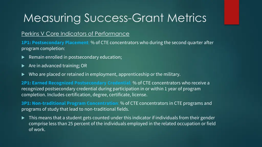 measuring success grant metrics 1