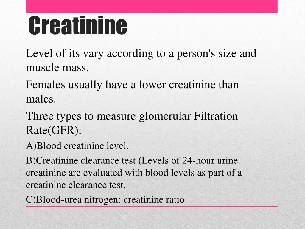 creatinine