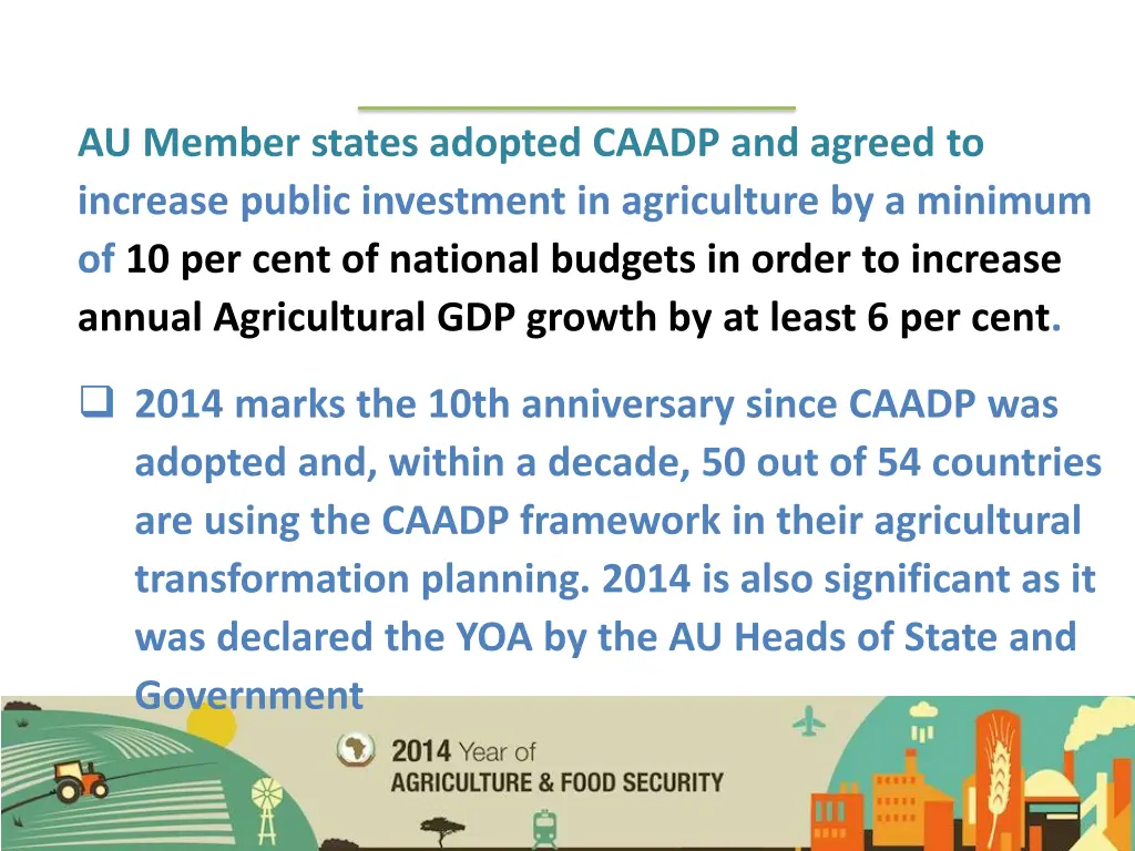 au member states adopted caadp and agreed