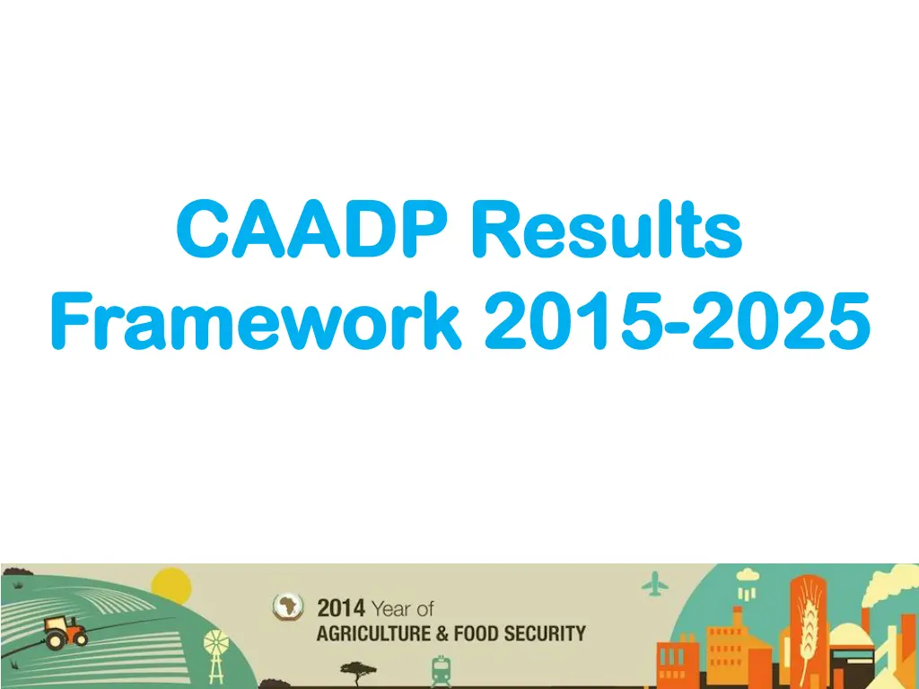 caadp results caadp results framework 2015