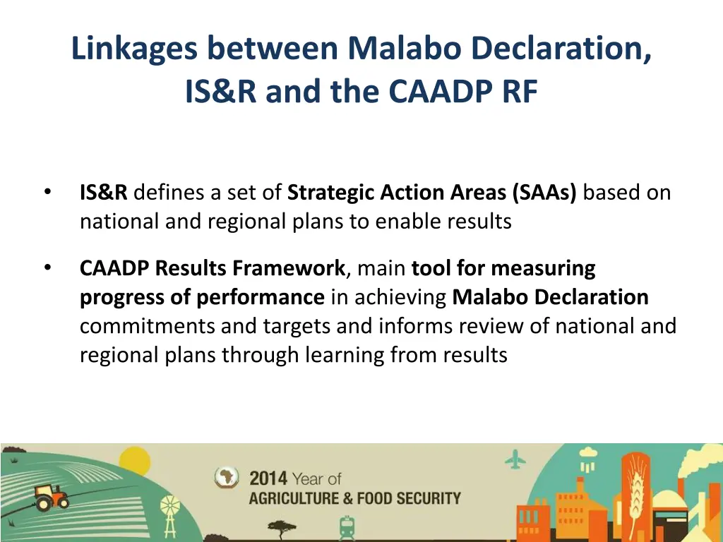 linkages between malabo declaration