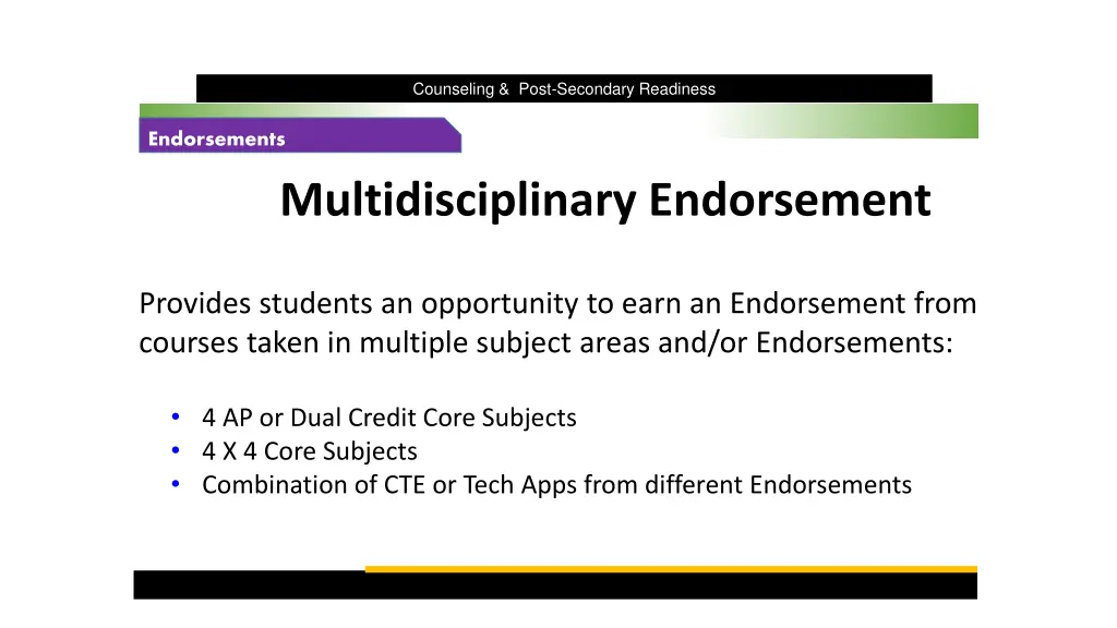 counseling post secondary readiness 21