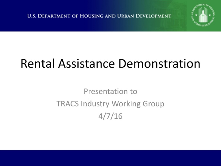 rental assistance demonstration