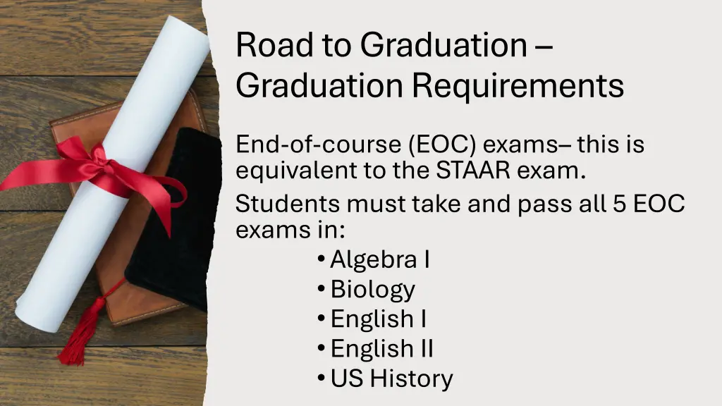 road to graduation graduation requirements 1