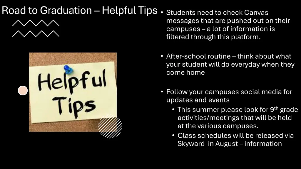 road to graduation helpful tips students need