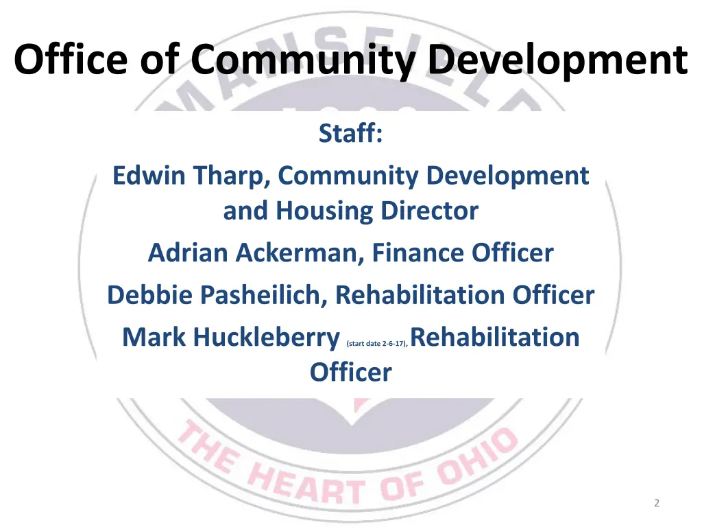 office of community development 1