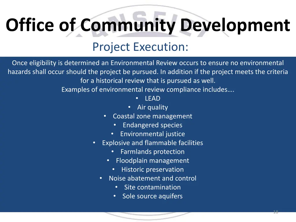 office of community development project execution 2