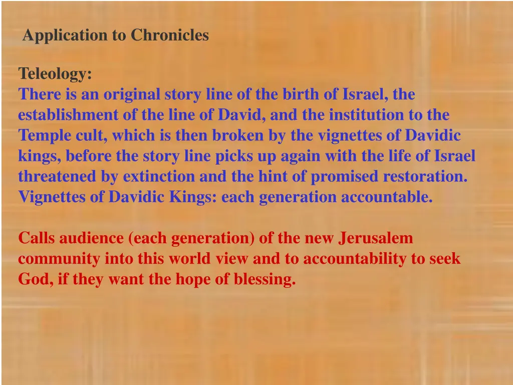 application to chronicles 1