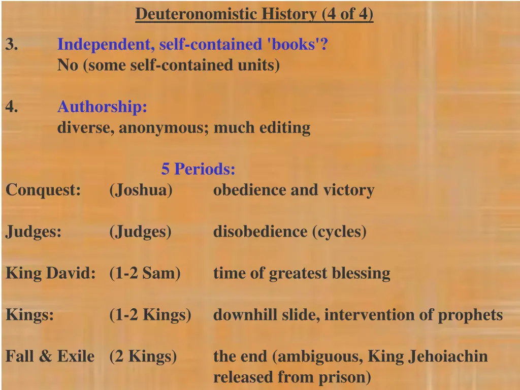 deuteronomistic history 4 of 4