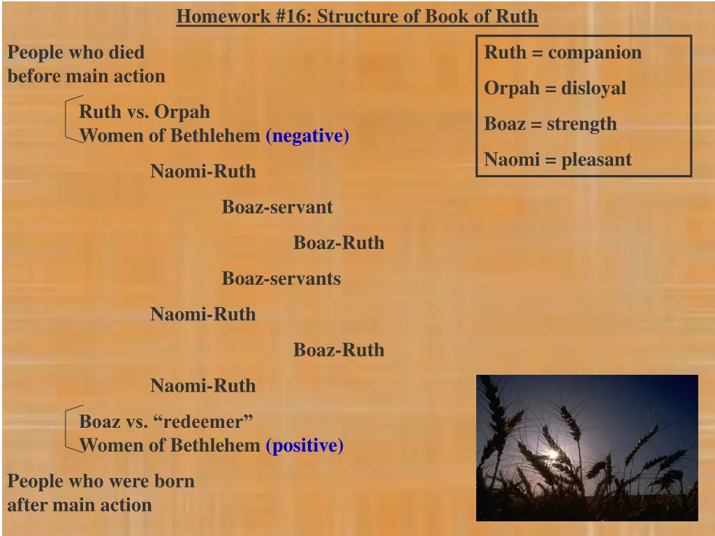 homework 16 structure of book of ruth