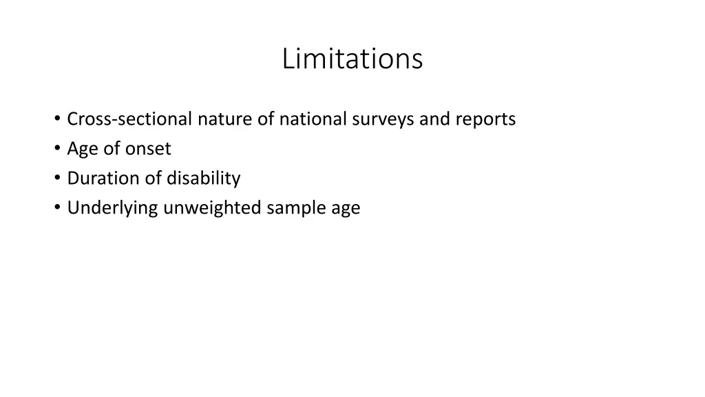 limitations