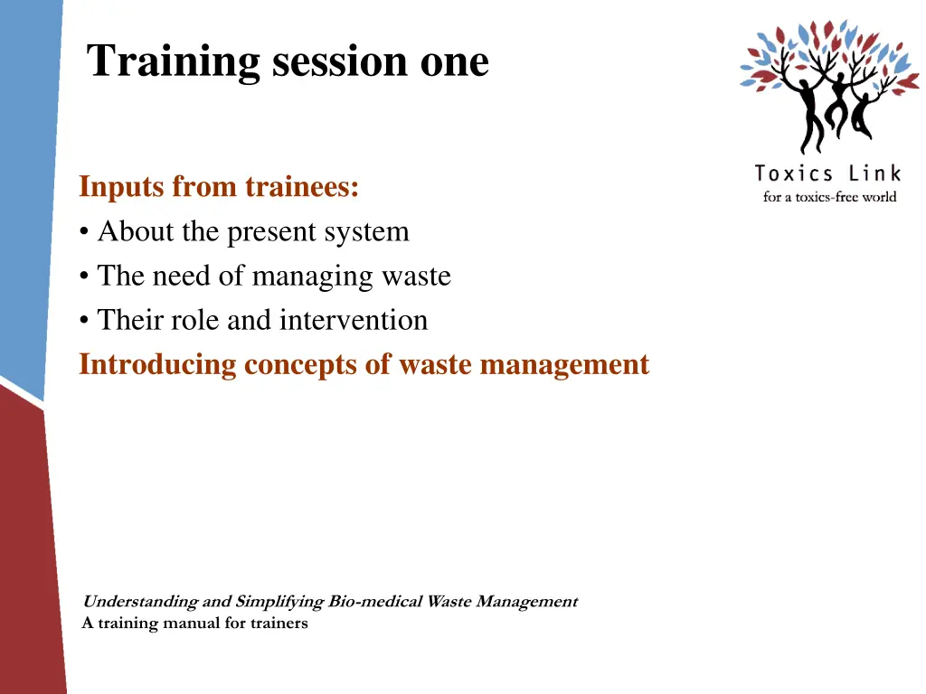 training session one