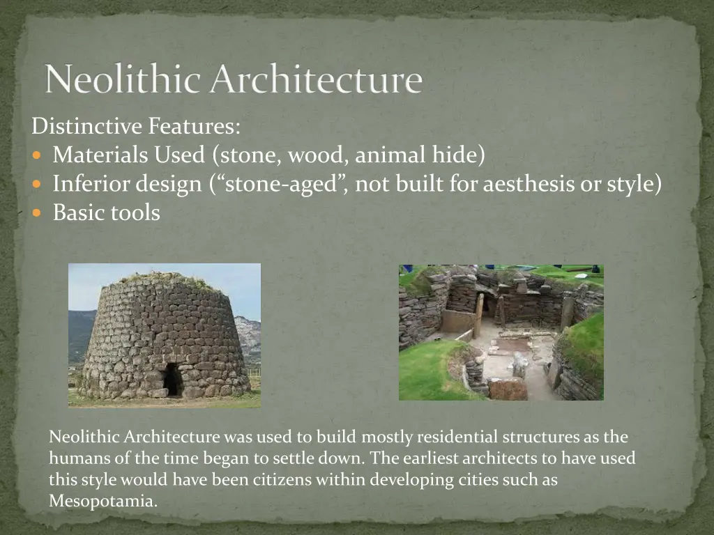 neolithic architecture 1
