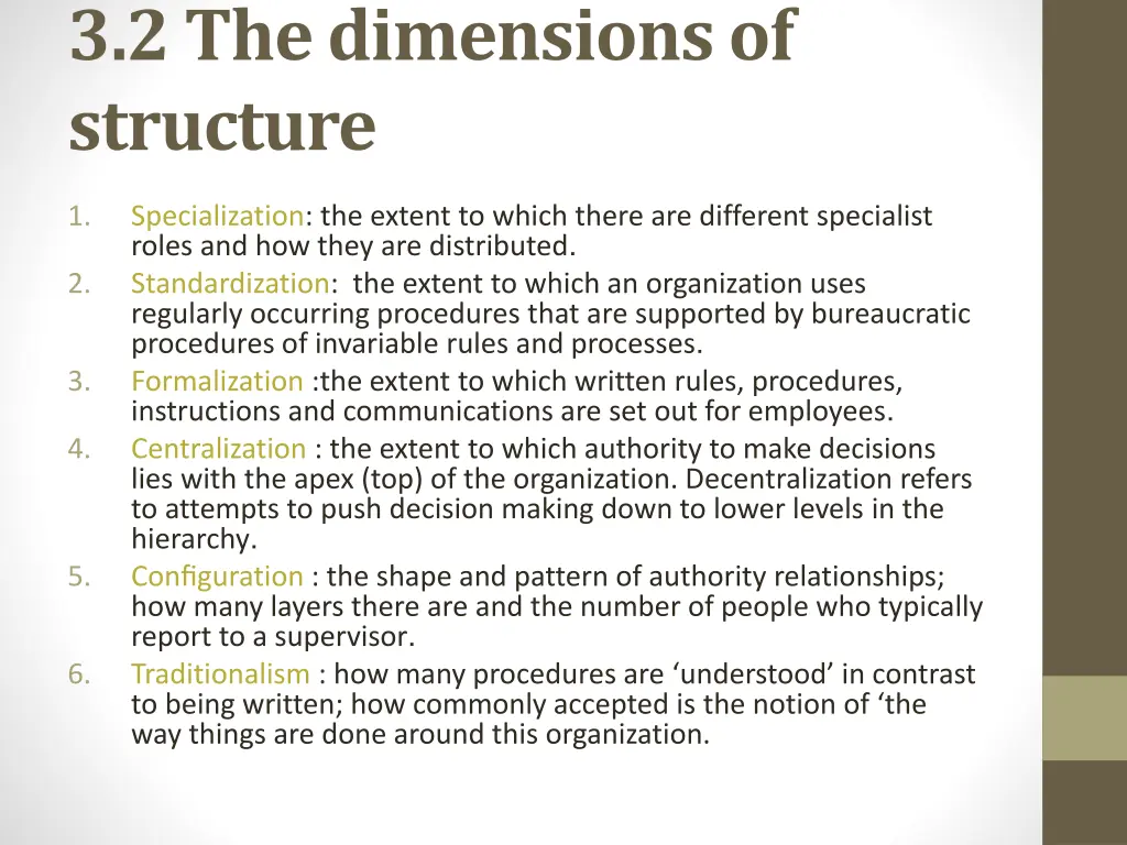 3 2 the dimensions of structure 1