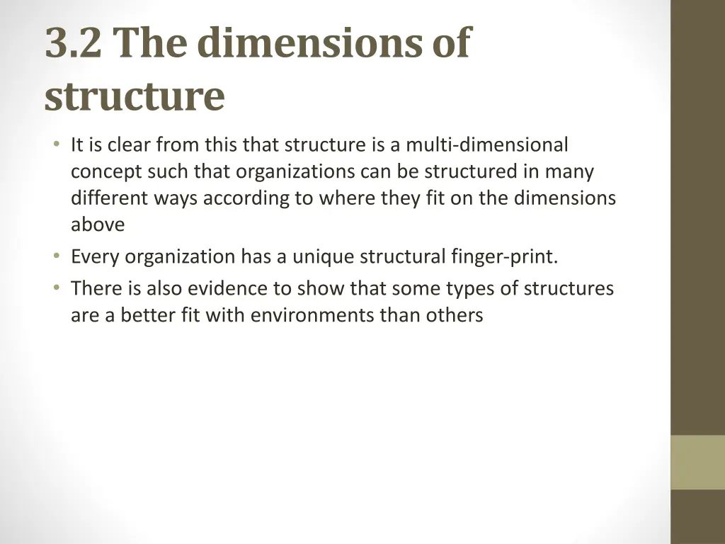 3 2 the dimensions of structure 2