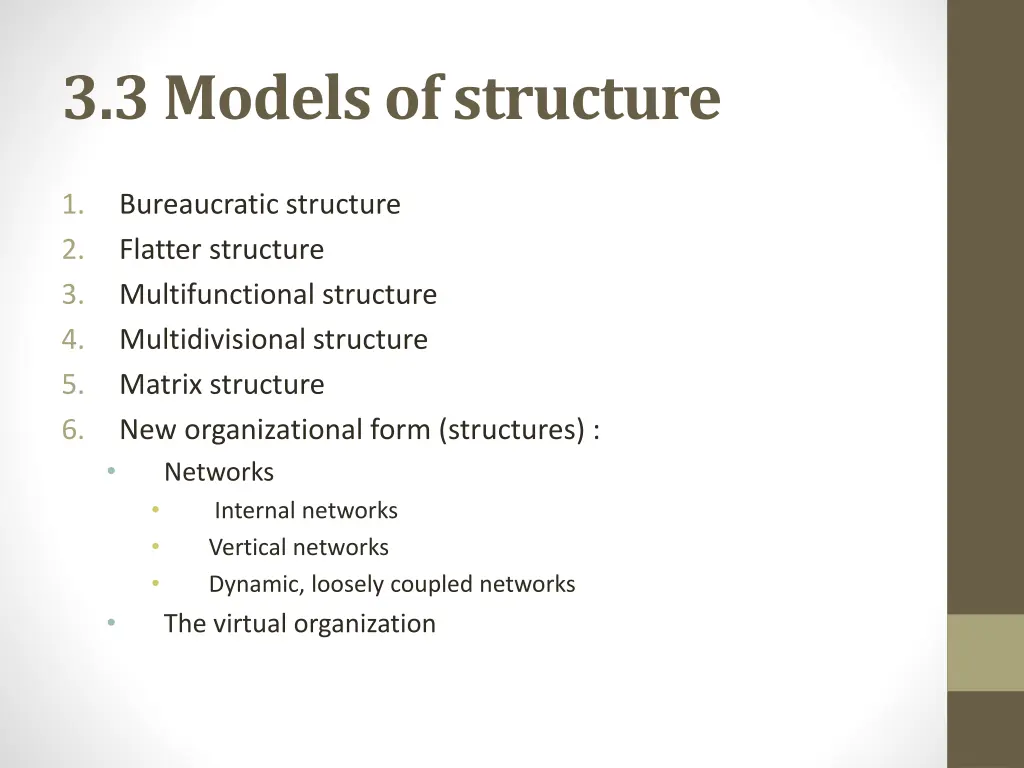 3 3 models of structure